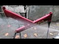 bike repaint using spray cans 1998 univega flyte 850 iron man x war machine custom paint job