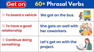 60+ Essential Phrasal Verbs for Everyday Life | Phrasal Verbs | English Vocabulary