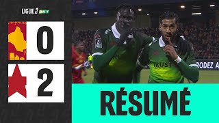 RODEZ AVEYRON FOOTBALL - RED STAR FC (0-2) - highlights - Week 17 - Ligue 2 BKT 24/25