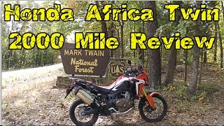 HONDA AFRICA TWIN 2000 Mile Review CRF1000L 2K Adventure Motorcycle