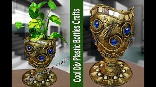 DIY Crafts-Grow Money plant in plastic bottle- Best out of waste-Creative Ideas