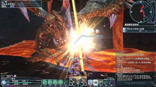 【PSO2】ダブセでゴリ押しヴォル・ドラゴン（火山洞窟探索・ノーマル）