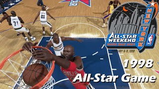 1998 ALL-STAR GAME - Jordan, Kobe, Shaq, Grant Hill, Iverson, Garnett, Kidd, Mourning, Webber  2K24