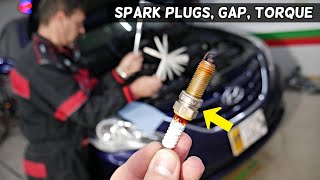 HYUNDAI SONATA SPARK PLUGS REPLACEMENT, SPARK PLUGS GAP, SPARK PLUG TORQUE SPECS