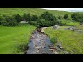 River Swale beauty spot - near Low Bridge & Cotterby Scar  (by drone) - 8/7/2024