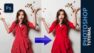 How to Remove dots on clothes | Photoshop Tutorial