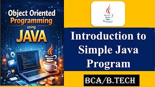 Introduction to simple java program | BCA | Example | hindi |