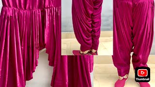 सबसे आसान तरीके 😱😱से Patiala Salwar Cutting करना सीखें ✂️✂️-#viral #trending #dress #stitch #love