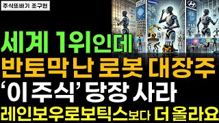 [주식] 세계 1위이고 돈도 잘 버는데 주가는 반토막 난 로봇 '이 기업' 사모으세요. 2월에 레인보우로보틱스보다 2월 더 크게 오를겁니다! #AI로봇 #휴머노이드로봇 #주식전망