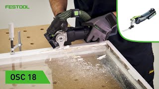 OSC 18 Remove window putty and carpet adhesive (Festool TV)