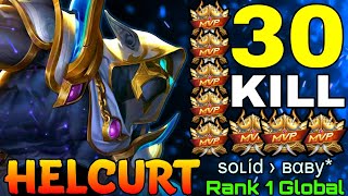 30 Kills Helcurt Real Killing Machine - Top 1 Global Helcurt by soʟíd › вαвy* - Mobile Legends