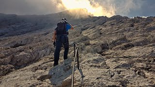 Toller Klettersteig - Der Alpspitz Ferrata zur Alpspitze (2628m) - super Klettersteig für Anfänger