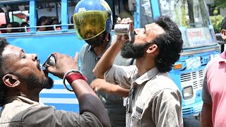 ഇന്ന് രാവിലെ മുതൽ തളിപ്പറമ്പ് ബസ് സ്റ്റാൻഡിൽ അവരെത്തിയിട്ടുണ്ട്. നാട്ടുകാരുടെ ദാഹമകറ്റാൻ.. കെഎംസിസി