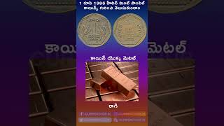 1 రూపి 1985 హీటన్ మింట్ సాంపిల్ కాయిన్ కాయిన్ #telugu #1rupee1985Hsamplecoin