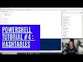 PowerShell Tutorial 4 : Hashtables & Custom Objects [Beginners]