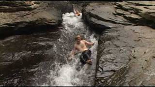 Water Slides on Meadow Run in Ohiopyle State Park, Ohiopyle, PA