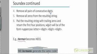 WDM 30: Soundex Algorithm
