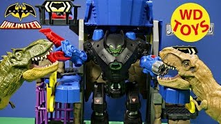 Imaginext Robo Batcave Playset With Batman, Joker vs T-Rex Jurassic World - WD Toys