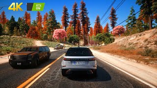 Dạo rừng Gỗ Đỏ trên Range Rover | GTA V - 4K Ultra Graphics | NG Reshade