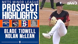 Mets pitching prospects Blade Tidwell & Nolan McLean dominate on the mound in Saturday action | SNY