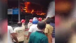 Thrissur hardware shop Fire