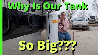 How to set up an Auxiliary 100Lb Propane Tank to your RV.