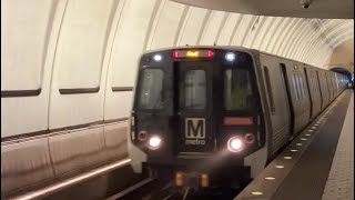 WMATA Metrorail Kawasaki 7000 Series On The Red Line At Tenleytown-AU Station