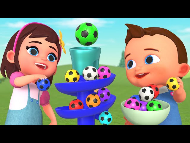 Learn Colors For Kids With Little Babies Fun Play Soccer Ball Wooden Learn Colors For Kids With Little Babies Fun Play Soccer Ball Wooden