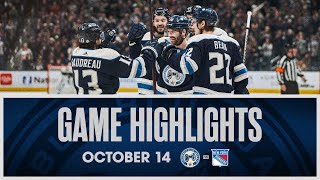 Blue Jackets captain Boone Jenner records a HAT TRICK 🎩🎩🎩  | Game Highlights (10/14/23)