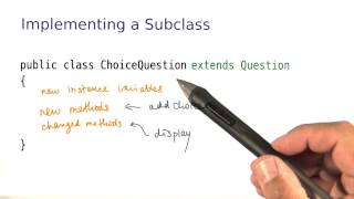 A Subclass - Intro to Java Programming