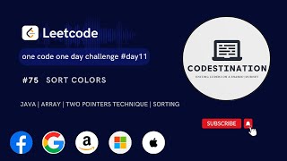 LeetCode: 75. Sort Colors | JAVA | ARRAY | TWO POINTERS TECHNIQUE | SORTING