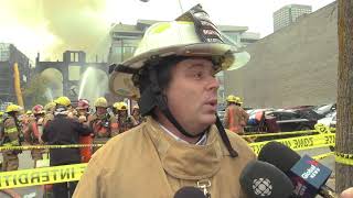 Major fire erupts in Montreal's Chinatown