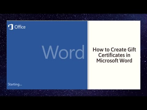How to Create Gift Certificates in Microsoft Word 2010 How to Create Gift Certificates in Microsoft Word 2010