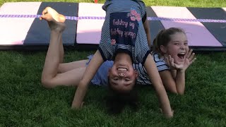 Some of are gymnastics skills|| ft. My bestie Caroline!