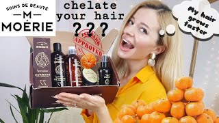 GROW YOUR HAIR FASTER 🍊 Clarifying shampoo 🍊 Chelating hair ft MOERIE