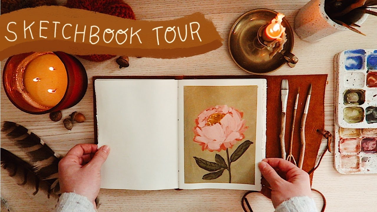 My First Sketchbook Tour - YouTube