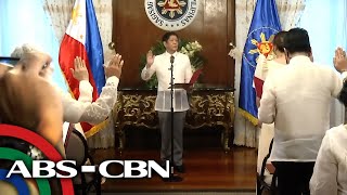 Marcos Jr. swears in cabinet as 'first act of actual work' | ABS-CBN News