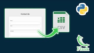 Create a Contact Form using Flask & Store Messages in a CSV! | Flask Tutorial