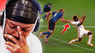 Ksi reaction to Italy vs England euro2020