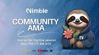 Nimble Community AMA - Nov. 7th