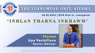 'Inhlan tharna' Inkhawm thuchah - Upa Vanlalliana