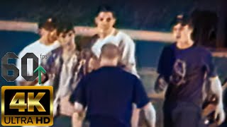 Mike Vallely vs 4 Guys (4K, 60 FPS, Colorized, AI Enhanced)