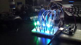 RGB binary clock v1