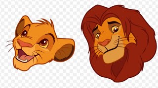 Evolution of simba. Lion king!