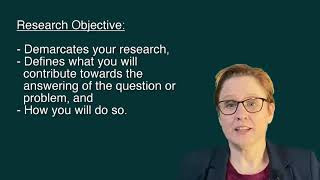 Research Methodologies: Formulating a Research Objective
