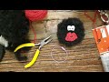 다이소실 1천원으로 만드는 명품 키링 crochet knitting 코바늘 키링 인형