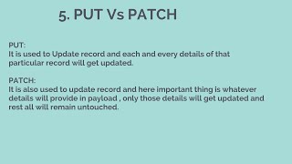 5 PUT Vs PATCH