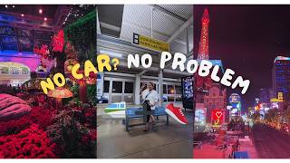 How to Get Around Las Vegas WITHOUT a Car πΆββοΈπ | LV Monorail and Free Trams and Walking