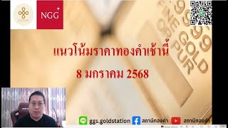 แนวโน้มราคาทองคำประจำวันที่  8 มกราคม  2568