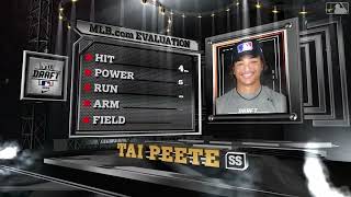 Mariners draft SS Peete No. 30